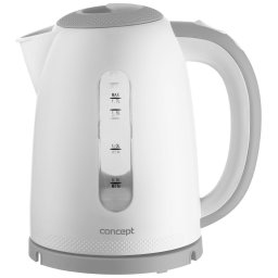 Fierbator Concept RK2335, 2200W, 1.7 l, inchidere automata, Alb/Gri