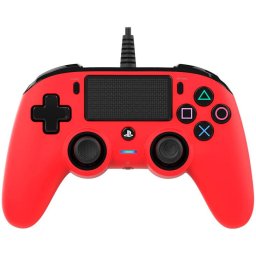 Controller cu fir Nacon Compact pentru Playstation 4, Rosu