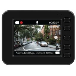 Camera video auto Navitel R250, Black + HD Rear Camera