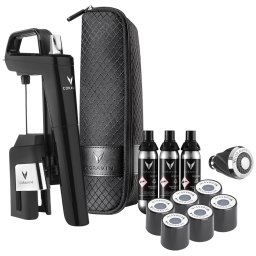 Set sistem conservare vin Coravin Timeless Six+, Piano Negru
