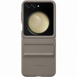 Husa de protectie Samsung Flap Husa de protectie Samsung Eco-leather Case pentru Galaxy Flip5, Etoupe