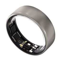 Smart Ring Ultrahuman Ring Air UHRA-NT-06, Bluetooth BLE5, HRV, VO2 Max, Android/iOS, Monitorizare ritm cardiac, Saturatie Oxigen, Autonomie 6 zile, 17.05 mm, Titan