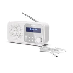 Radio digital portabil Sharp DR-P420, Bluetooth, USB, alb, FM