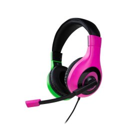 Casti gaming Nacon Bigben Nintendo Switch Headset, Microfon, roz/verde (SWITCHHEADSETV1P+G)