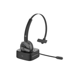 Conceptronic POLONA03BD casca audio & casca cu microfon Casti Fara fir Banda de fixare pe cap Birou/Call center Bluetooth Stand de incarcare Negru (POLONA03BD)