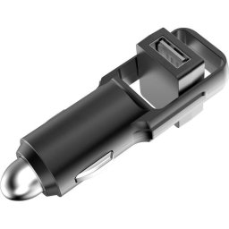 Incarcator auto, RealPower, 2400mA, 2xUSB, Negru
