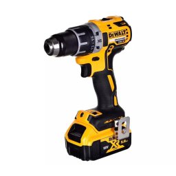 Masina de gaurit-insurubat DeWalt DCD791P3A, cu mandrina ,18 V, 27 Nm, 70 Nm, 3 x 5 Ah acumulatori + incarcator, geanta transport, Negru-Galben