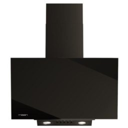 Hota Maan Vertical Glass 60, 1 motor, latime 60 cm, sticla neagra, capacitate de absorbtie 325 mc-h, Negru