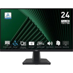 Monitor LED MSI PRO MP245G, 23.8 inch, FHD, IPS, 4ms, 100Hz, Negru