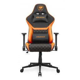 Scaun de gaming universal Cougar Armor One V2 F, șezut tapițat, Negru-Portocaliu