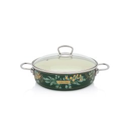 Oala 4l cu capac Golden Times Metalac email/26cm/4l