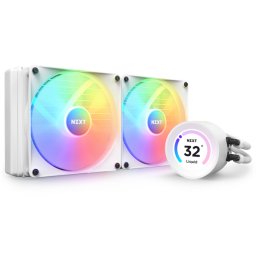 Cooler CPU NZXT Kraken Elite 280, RGB, Racire cu apa, 2 ventilatoare, Alb