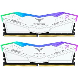 Kit dual memorie RAM Team Group Delta RGB, Capacitate 16GB DDR5 (2x8 GB), Frecventa 6400, CL - 32, Alb