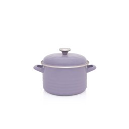 Oala cu capac Standard Metalacemail, 20cm, 4l, lila pastel