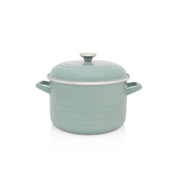 Oala cu capac Standard Metalacemail, 24cm, 6.75l, Verde pastel