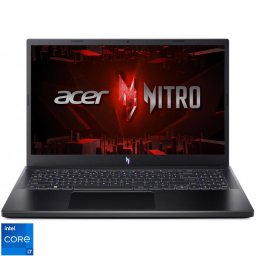 Laptop Gaming Acer Nitro V15 ANV15-51-72C4, Procesor Intel® Core™ i7-13620H, Display 15.6'' Full HD (1920x1080), IPS, 165Hz, Memorie RAM 16GB DDR5, Capacitate 1TB SSD, Placa video dedicata NVIDIA® GeForce RTX™ 4050 6GB GDDR6, No OS, Obsidian Black (