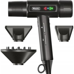 Uscator de Par WAHL Vanquish 4321-0470, 1600 W, 3 trepte temperatura, 3 viteze, difuzor, Negru