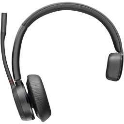 Casti PC wireless Poly Voyager 4310-M UC, dongle bluetooth BT700/cablu USB-A la USB-C, autonomie max. 24 h, raza de acoperire max. 50 m, certificate Microsoft Teams, negru