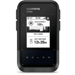 Navigator de drumetie GPS Garmin eTrex Solar, 28,2 MB, Baterie interna litiu-ion (3,80 V, 1.800 mAh), Negru