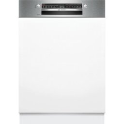 Masina de spalat vase partial incorporabila Bosch Serie 2 SMI2HTS06E, 60cm, 13 seturi, 5 programe, 2400W, Clasa C, Otel periat