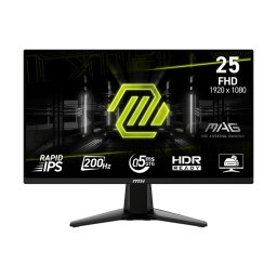 Monitor Gaming MSI MAG 255F E20, IPS, 24.5 inch, Full HD, 1920 x 1080, HDMI, DisplayPort, 200 Hz, 0.5 ms, Negru