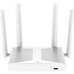 Router wireless CUDY Gigabit WR1300S, AC1200, Dual-Band, WiFi 5, 2.4 GHz - 300 Mbps, 5 GHz - 867 Mbps, USB, Alb
