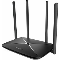Router wireless MERCUSYS MB115-4G, Wi-Fi 4G LTE, 2.4 GHz, 300 Mbps standard N300, Nano SIM, Negru