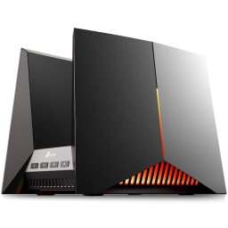Router Gaming Wireless TP-Link Archer GE800, BE19000, Tri-Band, 2 x 10Gbps + 4 x 2.5 Gbps porturi, 1 x USB 3.0, Panou dedicat pentru functii gaming, HomeShield, compatibil EasyMesh