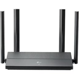 Router wireless TP-LINK Gigabit EX141, AX1500, Dual-Band, WiFi 6, 2.4 GHz - 574 Mbps, 5 GHz - 1201 Mbps, Negru