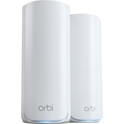 Router wireless Netgear Orbi RBE772, WiFi 7, Tri-band, 688Mbps - 2.4GHz, 4320Mbps - 5GHz, 5760Mbps - 6GHz, 2 bucati, Alb