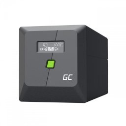 UPS Green Cell UPSLP700, Line-Interactive, 1 kVA 700 W, 4 iesiri AC, baterie 12 V 7 Ah, Tower Negru