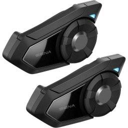 Sistem de comunicare hands‑free Sena 30K EVO DUO, montaj casca, Bluetooth, Negru