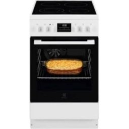 Aragaz electric Electrolux LKR540266W, plita vitroceramica 4 zone de gatit, cuptor electric, 57 L, latime 60 cm, Alb