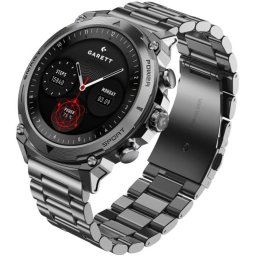 Ceas Inteligent Garett Atom, 1,43 inci, 47 mm, AMOLED, Argintiu