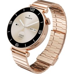 Ceas inteligent Garett Rose, 1.32 inch, AMOLED, Auriu