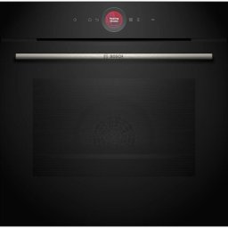 Cuptor incorporabil Bosch Seria 8, Electric, 71 l, 14 moduri de gatit, Display tactil TFT, DishAssist, EcoClean Direct, Air Fry, Grill, Convectie 3D, Home Connect, Clasa A+, Negru