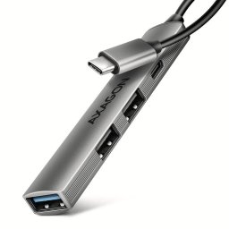 Hub HUE-STC, 2 × USB 2.0 Tip-A, 1 × USB 2.0 Tip-C, 1 × USB 3.2 Gen 1 Tip-A, Gri