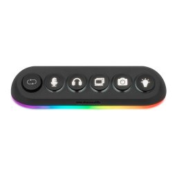 Hub USB Streamplify Deck 5, RGB, 5 porturi, Negru