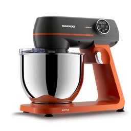 Mixer cu bol Daewoo DHM1000, putere 1000 W, 10 trepte de viteza, capacitate bol inox 7 litri, display LED, tel, carlig framantare, palete amestecare din silicon