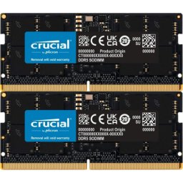 Kit Memorie SO-DIMM Crucial CT2K64G56C46S5, 128 GB, DDR5-5600 MHz, CL 46, Dual Channel, Negru