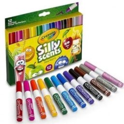 Crayola Silly Scents: Set de carioci parfumate - 12 buc.