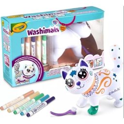 Crayola Washimals: Figurină de pisică lavabilă - 15 cm