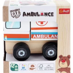 Trefl: Ambulanță din lemn pentru jucării