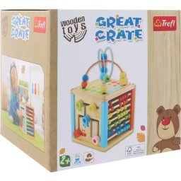 Trefl: Cub de activități din lemn