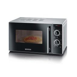 Cuptor cu microunde MW 7771 700 W20l, Grill, Negru-Argintiu