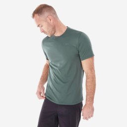 Tricou Drumeție la Munte MH100 Gri Bărbați
