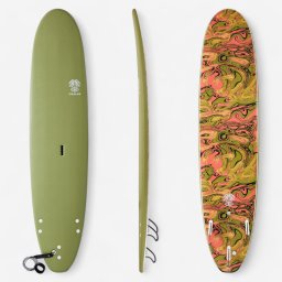 Placă surf spumă 8'6" - 500 kaki
