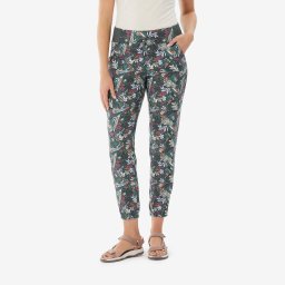 Pantalon de drumeție NH100 verde, damă