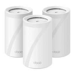 MESH TP-LINK, wireless, Wi-Fi 7 BE9300 Tri-Band, pt int, 9214 Mbps, port LAN, 4 porturi 2.5 Gbps WAN/LAN,2.4 GHz5 GHz6 Ghz,antena int x 8, standard 802.11be Deco BE65(3-pack) (timbru verde 2 lei)
