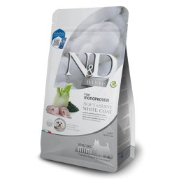 N&D White Adult Mini cu Biban de Mare, Spirulina si Fenicul, 2 kg